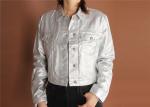 Ladies Denim Jacket, Women's denim jacket , shinny fabric, cheap price