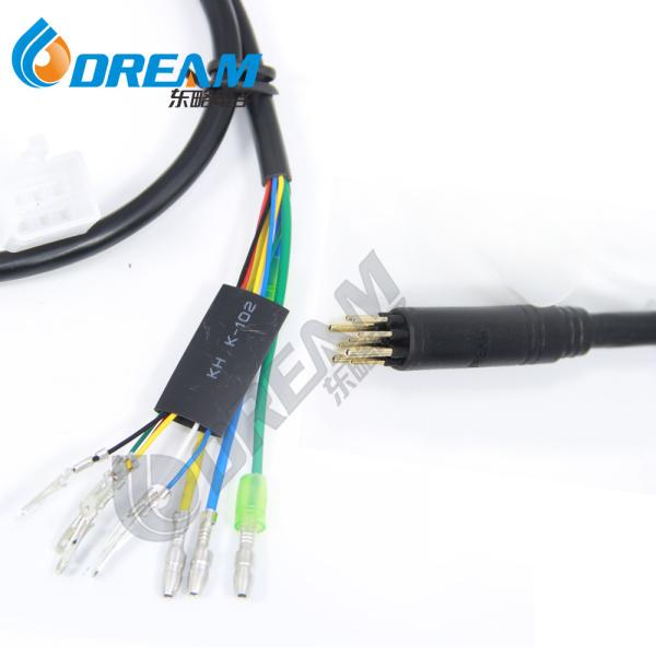 Buy cheap E-Bike Motor Convert Extension Cable Waterproof Connector Male 9 Pin 60cm from wholesalers