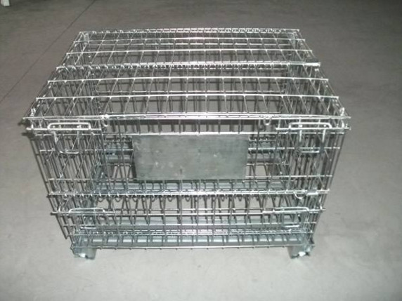 Galvanized Industrial Storage Cage / Lockable Wire Cages 4.0-5.0mm Wire Dia