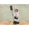 Buy cheap Chef Tabletop Statue Polyresin Chef Figurine Wooden Chalkboard Resin Chef Sculpture from wholesalers