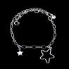 Buy cheap Stars Shape Plain Silver Bracelet Silver Hollow Shining Special Gift Design from wholesalers