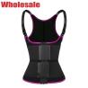 Buy cheap Pink 5xl Sauna Vest Workout Waist Trainer Vest With Double Belt from wholesalers