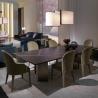 Buy cheap 2000mm 29.9" Contemporary Luxury Dining Table , Stainless Steel Mid Century Modern Dining Table from wholesalers