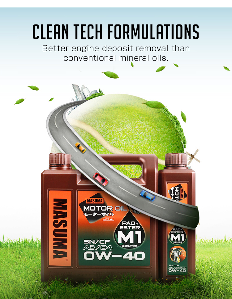 MASUMA M2 5W-40 A3B4 1L Fully Synthetic Engine Oil for HR-V Performance Maintenance