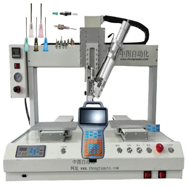 Quality AB Glue Epoxy Automatic Dispensing Machine Glue Dispenser Syringe Machine for sale