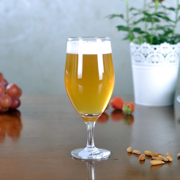 Buy cheap 12oz Belgian Tulip Glass , Handmade 360ml Belgian Style Beer Glass from wholesalers