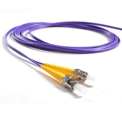 Buy cheap ST / PC - ST / PC OM2 Fiber Optic Patch Cord 50/125 Duplex 5mtrs purple color from wholesalers
