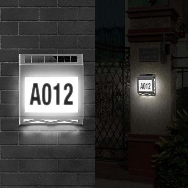 Buy cheap Waterproof 6000k Solar Address Sign Wall Light FCC 8pcs Led House Number Light from wholesalers