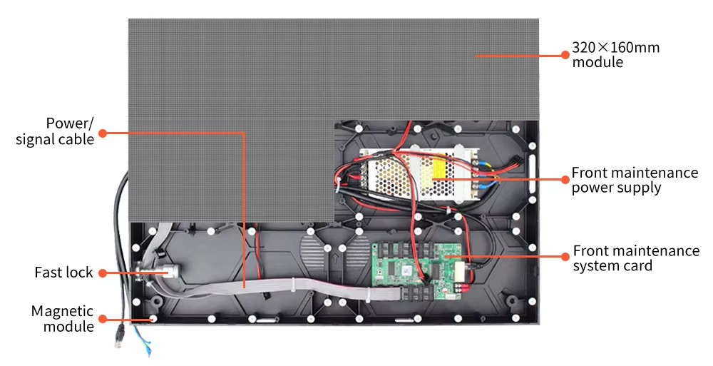 P1.86 Indoor Led Display 640*480mm LED screen