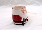 Fashionable 3D Ceramic Mug Handmade Slip Casting Santa Face Mugs For Drinking