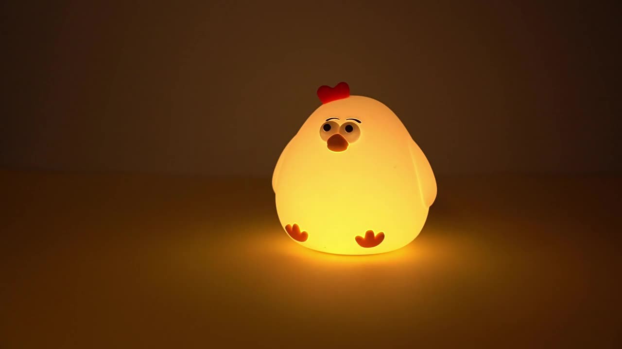 Duck Night Light Cute Duck Lamp Rechargeable Dimmable Nightlight Silicone LED Timer Bedside Lamp Baby Nursery Nightlight