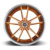 Buy cheap 23cm 2 Piece Forged Wheels Orange Center Spoke Polished Barrel Lip Rims from wholesalers