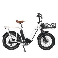 Buy cheap Aluminum Alloy Electric Cargo Bike 48V 750W Ebike With Front Suspension Dual product