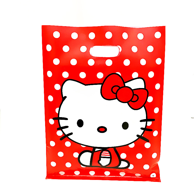 LDPE Die Cut Patch Handle Color Custom Printed Plastic Bag