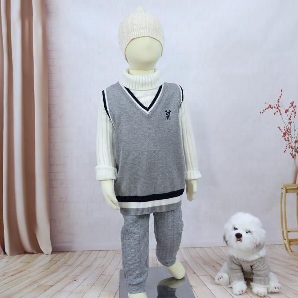 Stock Kids Clothes School Uniform Sweater Primary School Kids Uniforms Waistcoat Baby Vests