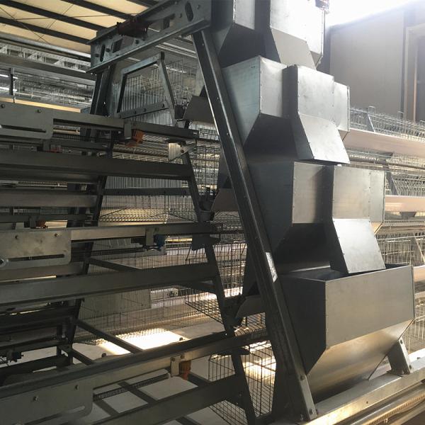 Buy cheap Q235 Steel Battery Cage Automatic Poultry Feeding System 65x125x222cm Size from wholesalers