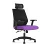 Buy cheap Black and Purple new style best home office chair & meeting room from wholesalers