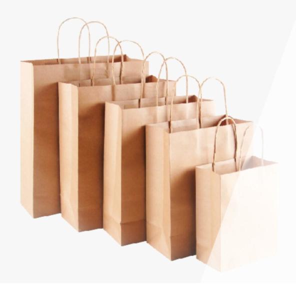 Buy cheap Grocery Paper Bag Packaging Brown Kraft Gift Bags For Shopping from wholesalers