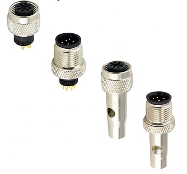 Buy cheap Automotive M12 Female Connector , Silver Color M12 Waterproof Connector from wholesalers