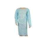 Disposable Hospital Cpe Blue Isolation Gown With Long Sleeves For Civil Usage