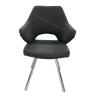 Buy cheap Fabric Upholstered Stainless Steel Dining Chairs Stylish Brushed Coned Legs from wholesalers