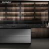 Buy cheap Custom Luxury Villa Lacquer Double Sink Island Design Modern Full Kitchen Cabinet from wholesalers