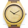 Buy cheap carbonized bamboo watches with genuine leather ,oem watches from wholesalers