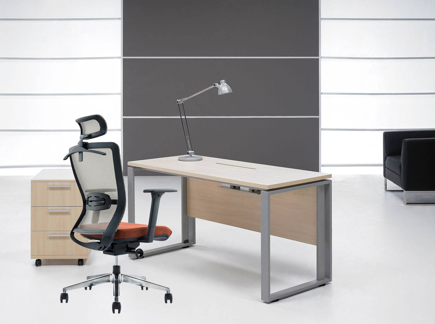 Mail Packing Mesh Ergonomic Office Chair for Workstation and Manager Modern Design Style