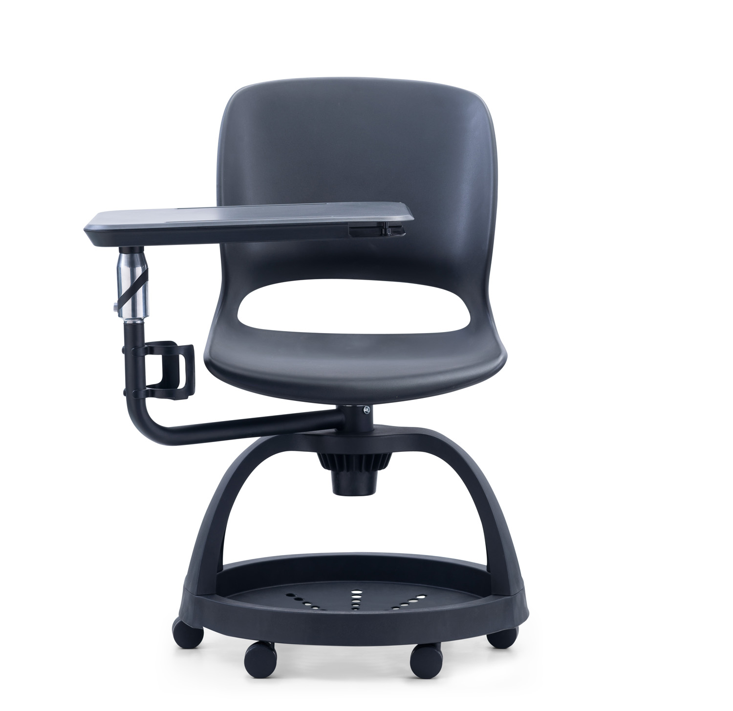 Full Function Movable Office Training Chair with Cooling Feature and Storage Part