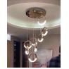Buy cheap Luxury Crystal Chandelier For Staircase Led Home Decor Light Fixture Modern Creative Rings Chandelier(WH-NC-53) from wholesalers