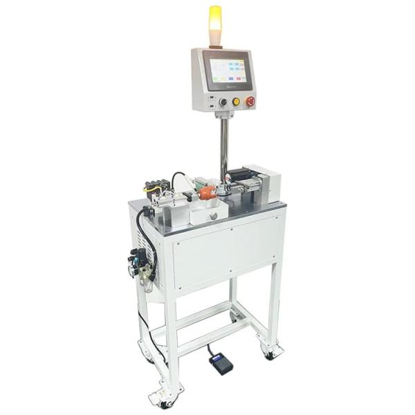 Buy cheap 0.6MPa Battery Pack Production Machine Semi Automatic Cylindrical Cell Sleeve Cap Knife Remove Machine from wholesalers