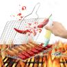 Buy cheap ISO9001 Stainless Steel BBQ Tools And Accessories Folding Grill Basket With Handle from wholesalers