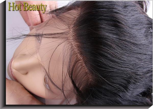 Buy cheap Lace Frontal Guarenteed Virgin Human Hair Extension Natural Wave 8"-20" inch from wholesalers