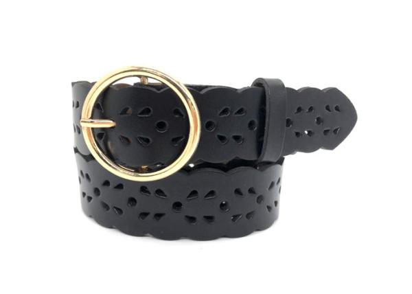 Buy cheap Hollow Flower Genuine Cowhide Women's Fashion Leather Belts With Alloy Buckle from wholesalers