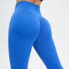 Buy cheap Blue Elastic Seamless High Waisted Tummy Control Workout Leggings from wholesalers