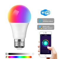 Buy cheap Home 110-240v RGB Wifi Smart LED Light Bulb Remote Or Voice Controlled product