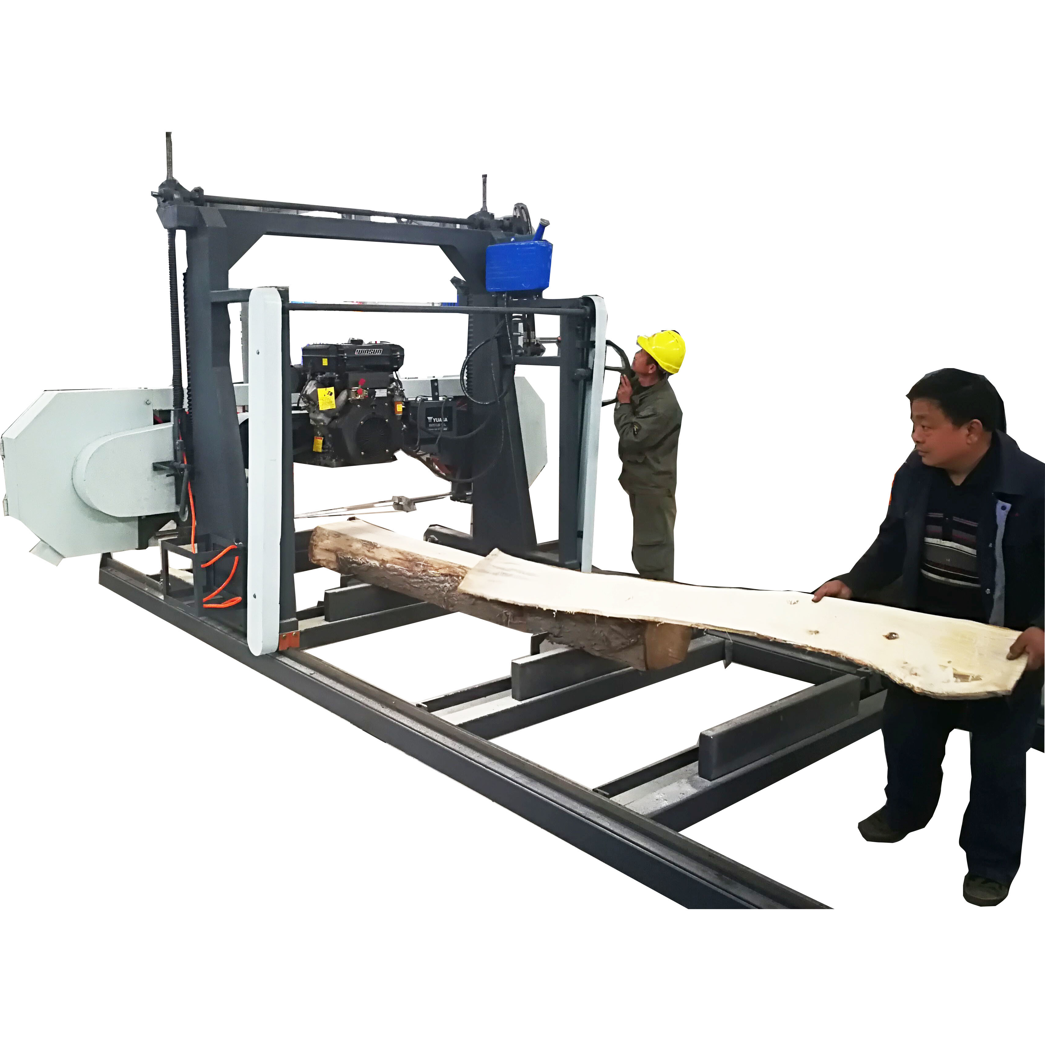 Wood cutting portable band saw machine Horizontal Sawing bandsaw Mill