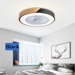 Modern minimalist fan light invisible led ceiling light wrought iron macarons