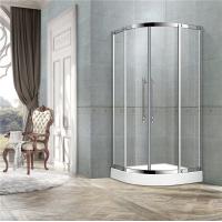 Buy cheap With Frame Stainless Steel Curve Shower Doors 8mm Clear Glass Two Middle product