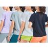 Buy cheap Short Sleeve Mesh Patchwork Shirts Breathable Crew Collar Workout T Shirts from wholesalers