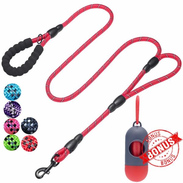 Buy cheap Two Handles Nylon Dog Leash Mountain Rope Lead Reflective For All Sizes Of Dogs from wholesalers