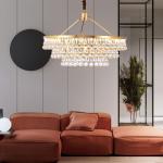Commercial Modern Crystal Flower Chandelier Elegant Ceiling Light Led Pendant