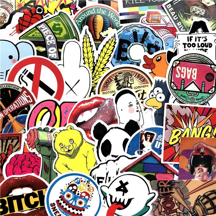 Waterproof Removable Laptop Vinyl Stickers , Custom Car Window Stickers