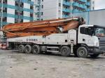White Zoomlion 63m 37m Concrete Pump Truck Actros 4141 Truck Mounted Pump Direct