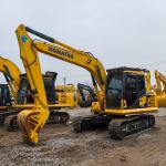 Used Komatsu PC130 Crawler Excavators 13Ton Construction Large Digger Machinery