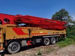 44000kgs Red 62m Concrete Boom Pump Truck Mounted Pump for 2021 Batching Plant