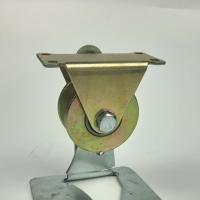 Buy cheap 4 Inch Metal H Groove Wheels Solid Steel Rigid Sliding Roller Track Casters product