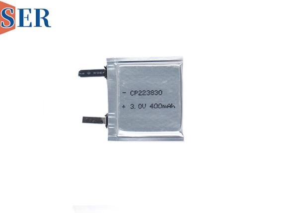Buy cheap Custom Non-rechargeable Pouch Cell LiMnO2 Battery CP223830 3.0V 400mAh for wearable device from wholesalers