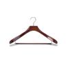 Buy cheap Glossy Luxury Wooden Coat Hangers For Men'S Suit / Pants / Jacket Customized Logo from wholesalers