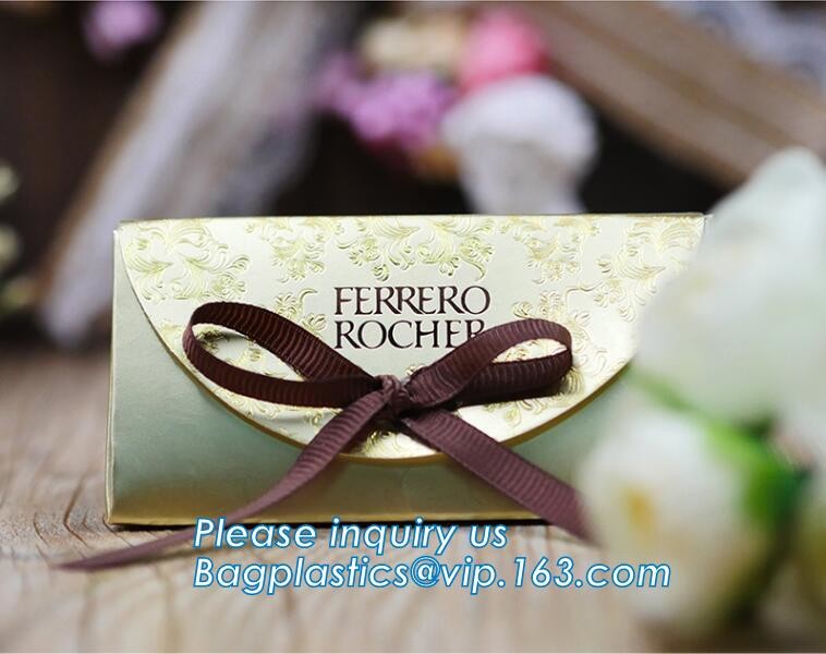 tea brown paper bag with logo print eco friendly With Ribbon Handles wine packaging offset bags,Decorative Paper Bags wi